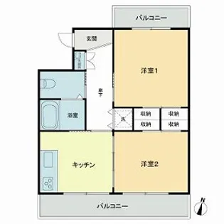 ライオンズマンション日吉第3【4階】の間取り