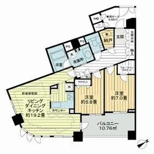 ライオンズステージ目黒本町【5階】の間取り