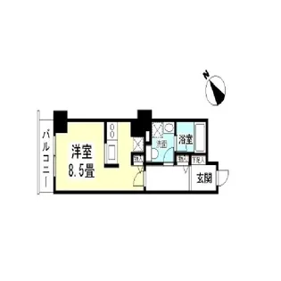 TKフラッツ渋谷【13階】の間取り