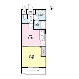 プレミール松庵【1階】の間取り