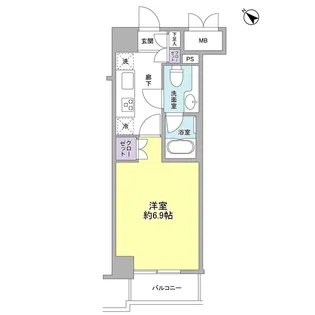 コンフォリア三宿【5階】の間取り