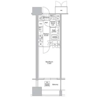 コンフォリア渋谷WEST【4階】の間取り