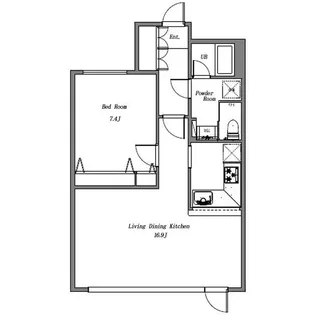 渋谷プロパティータワー【14階】の間取り