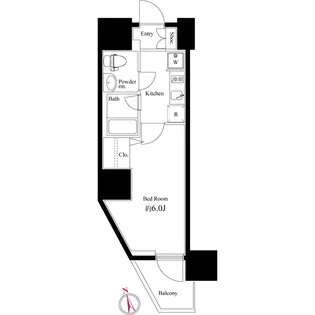 LOG品川サンズ【2階】の間取り
