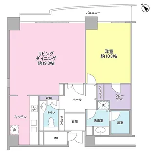 四番町プラザ【7階】の間取り