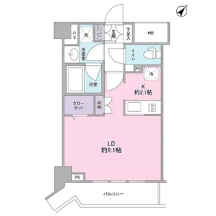 スタイリオ中延駅前【7階】の間取り