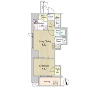 ミュール白金【4階】の間取り