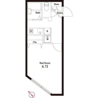 ZESTY千歳船橋【2階】の間取り