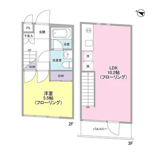 シルバラード広尾【2階】の間取り