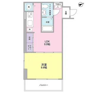 ブリックプレイス【2階】の間取り