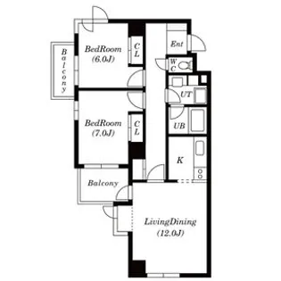 自由ヶ丘サニーヒルズ【3階】の間取り