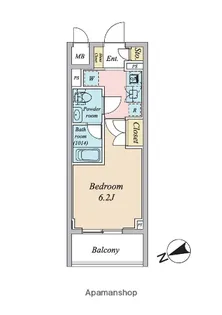 東京都品川区南大井6丁目【マンション】の間取り