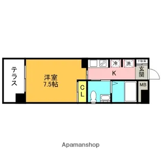 GREEN TERRACE OYAMA【1階】の間取り