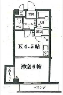T’S GARDEN目黒【203号室】の間取り