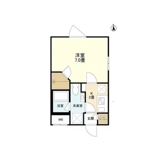 ウェルスクエアイズム奥沢【4階】の間取り