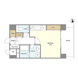 エルスタンザ白金台【2階】の間取り
