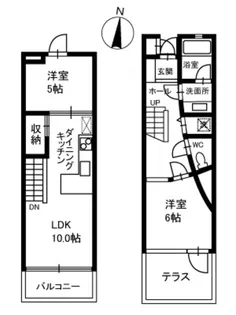 DAMIERーA【1階】の間取り