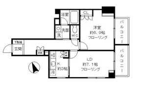 ファインクレスト上目黒【3階】の間取り