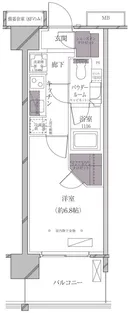 AーSTANDARD芝浦【6階】の間取り