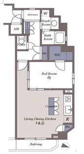 ドゥーエ参宮橋【1階】の間取り