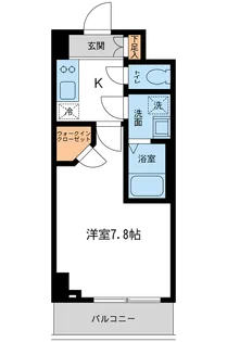 プライムアーバン住吉Ⅱ【4階】の間取り