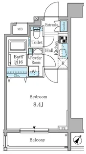 RIOPRADO赤坂【3階】の間取り
