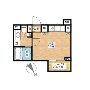 カスタリア戸越【8階】の間取り