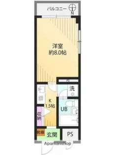 ヴィラガーデニア【1階】の間取り