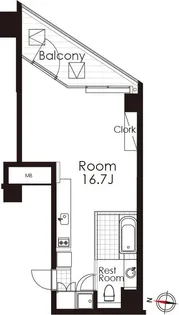東京都港区西麻布3丁目【マンション】の間取り