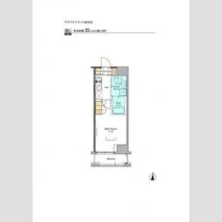 プラウドフラット両国Ⅱ【2階】の間取り