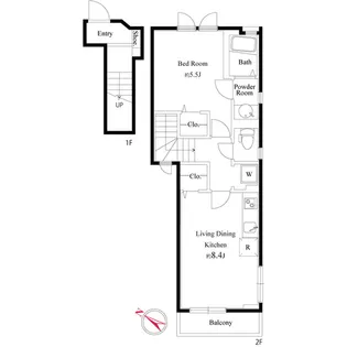 ミーテ本町【2階】の間取り