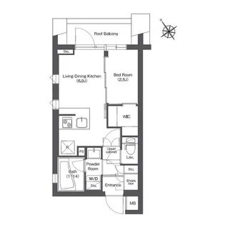 コンフォリア不動前【4階】の間取り