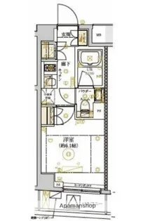 ドムス・スタイル武蔵小山【6階】の間取り
