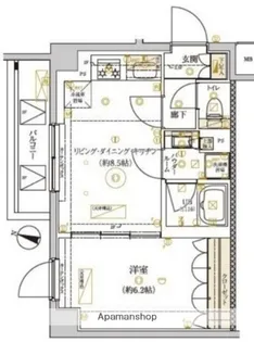 ドムス・スタイル武蔵小山【1階】の間取り