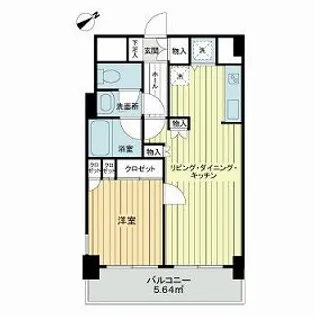 ジェイパーク元住吉【4階】の間取り