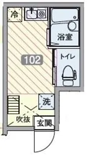 東京都大田区大森北6丁目【アパート】の間取り