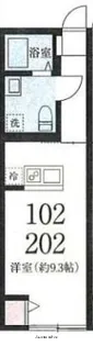 アノンテラス目黒A棟【2階】の間取り