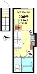 グラシア蒲田【2階】の間取り