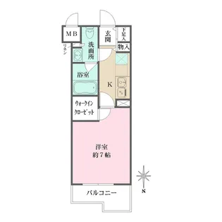 ミュプレ梅丘【1階】の間取り