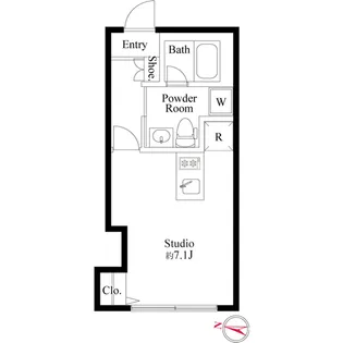 MDM池尻大橋Ⅱ【1階】の間取り