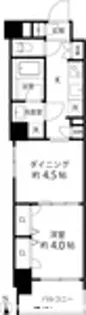 DUO STAGE白金高輪【1階】の間取り