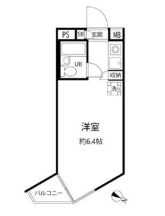 エスポワール中目黒【4階】の間取り