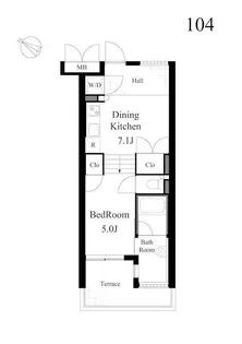 ライトハウス【104号室号室】の間取り