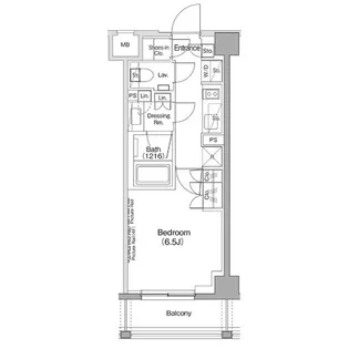ザ・パークハビオ神泉【2階】の間取り