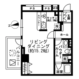 レジディア四谷三丁目【8階】の間取り