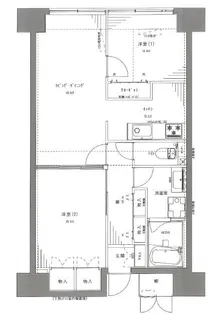 レジディア芝浦【12階】の間取り