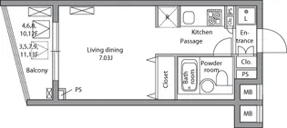 レジディア神田岩本町【11階】の間取り