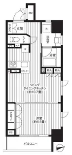 レジディア新御徒町【9階】の間取り