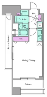 レジディア西麻布【8階】の間取り