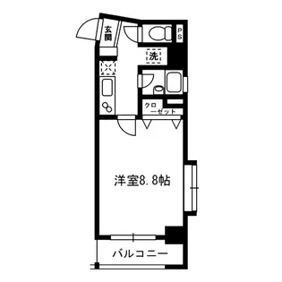 クリエ笹塚【5階】の間取り